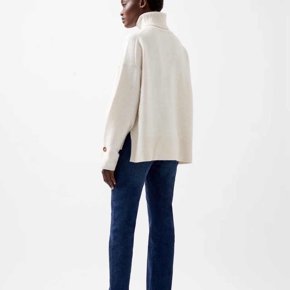 French Connection Cream Cowl Neck Sweater - Picture 4 of 12